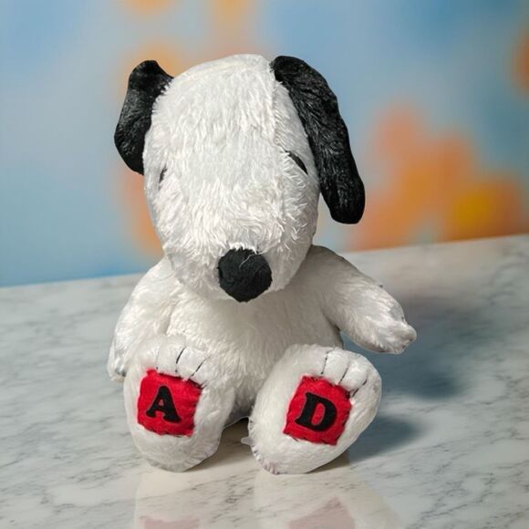 Peanuts Snoopy Letter A & Letter D On Feet Stuffed Animal Plush - Picture 1 of 4